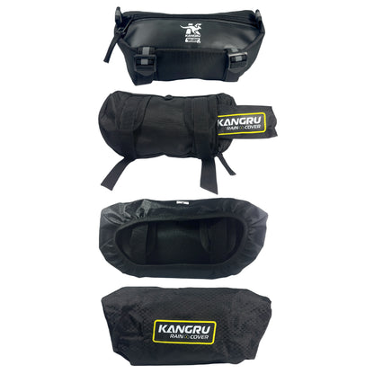 Maleta de Manubrio XL Kangru con Rain Cover